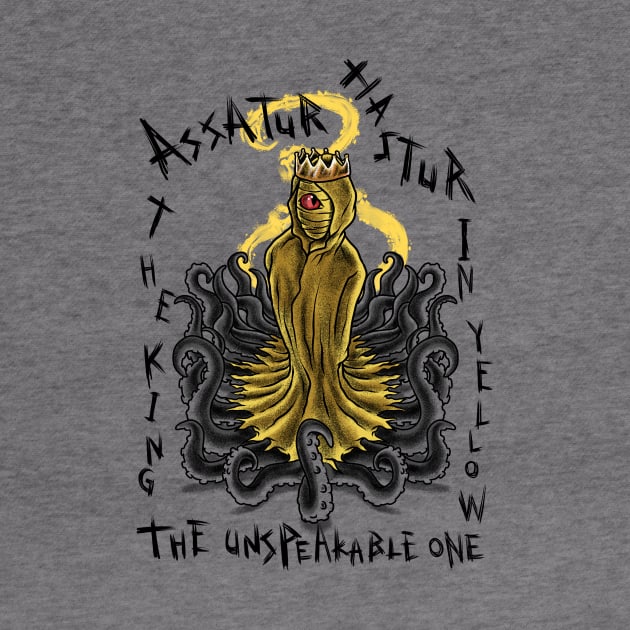 Summon the Madness: Hastur The King in Yellow Design by Holymayo Tee